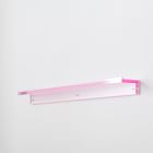 Open Box: Acrylic Ledge, 24 inch, Pink, WE Kids