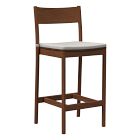 Open Box: Berkshire Counter Stool Cushion, Performance Coastal Linen, Dove