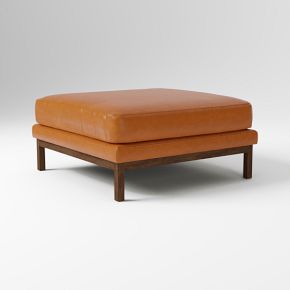 Dekalb Leather Ottoman