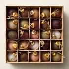 Flocked Ball Ornaments (Set of 25) - Cool Tones
