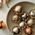 Medium Glass Ball Ornaments (Set of 9) - Champagne
