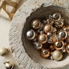 Small Glass Ball Ornaments (Set of 25) - Champagne