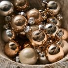 Small Glass Ball Ornaments (Set of 25) - Champagne