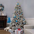 Faux Snowy North Valley Spruce Tree - 7.5'