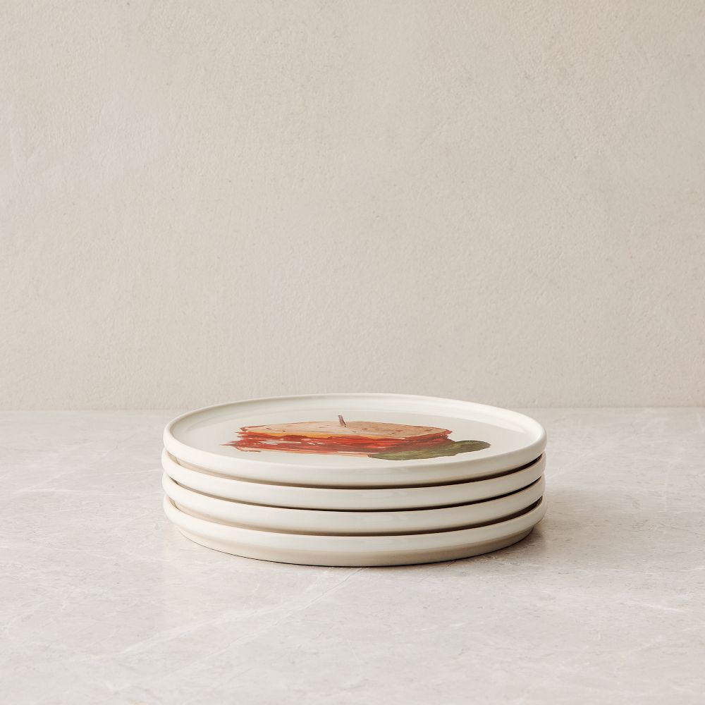 Savory Deli Favorites Appetizer Plate Sets- Set of 4