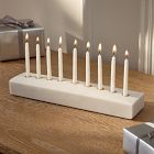 Faceted Stone Menorah