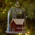 Large Cabin in Cloche Ornament