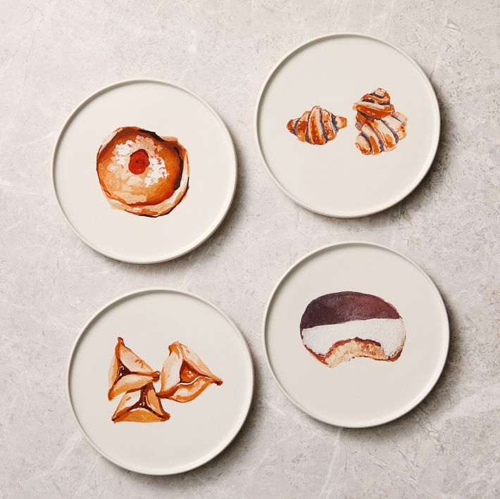 West Elm Sweet Deli Favorites Appetizer Plate Set (Set of 4)