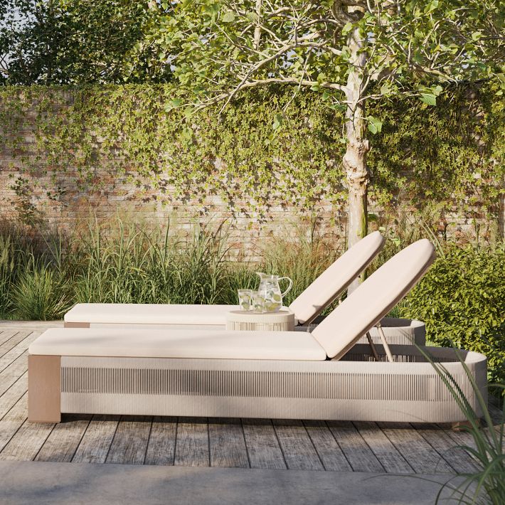 Porto Outdoor Chaise Lounge Stylish Weather-Resistant West