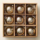 Medium Glass Ball Ornaments (Set of 9) - Mercury