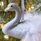 Feathered Swan Ornament