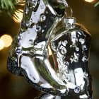 Glass Cowboy Boots Ornament