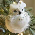 Glass Feather Owl Ornament