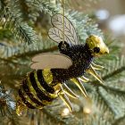 Glass Flying Bee Ornament