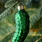 Glass Gherkin Ornaments (Set of 3)
