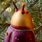 Glass Red Beetle Ornament