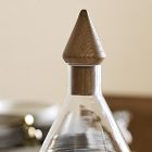 Tiered Tree Wood &amp; Glass Decanter