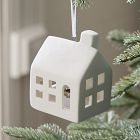 White Ceramic House Ornaments