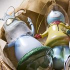 Glass Alien Ornaments