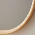 Woven Rattan Round Wall Mirror