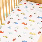 Organic Carpool Critters Crib Fitted Sheet