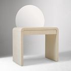 Solstice Painted Raffia Vanity (36")