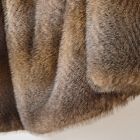 Faux Fur Herringbone Throw