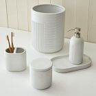 Speckled Stoneware Bath Accessories