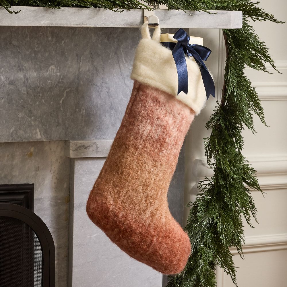 Faux Mohair Ombre Stocking