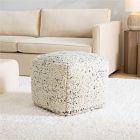 Marled Texture Chunky Pouf