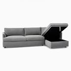 Haven 2-Piece Sleeper Sectional w/ Storage Chaise (115")