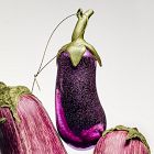 Glass Eggplant Ornament