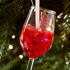 Glass Aperol Spritz Ornament