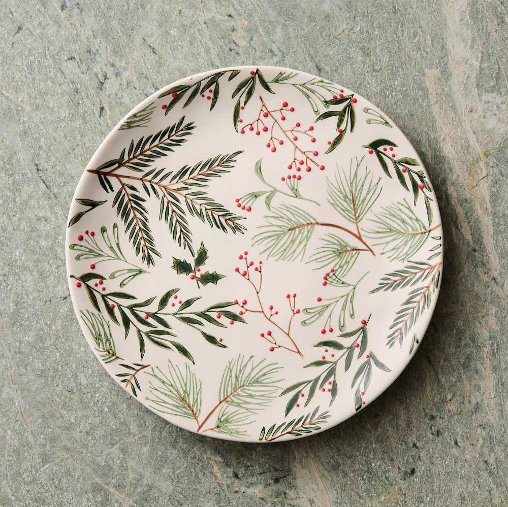 Tannenbaum Winter Berries Stoneware Dinner Plate Sets - Stoneware Dinner Plate, Winter Berries, Set of 4