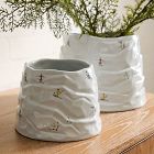 St. Jude Skier Mountain Ceramic Tabletop Planters