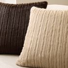 Faux Fur Textured Channel Pillow Cover