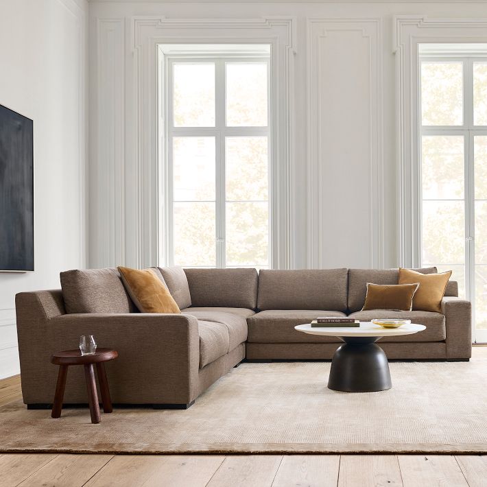 Dalton 3 Piece L-Shaped Sectional | Sofa With Chaise | West Elm