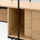 Pierce Wall Desk (50") &amp; Narrow Storage Shelf (42") Set
