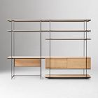 Pierce Wall Desk w/ Wide Shelf Unit (110")