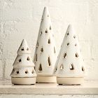 Ceramic Tree &amp; Village Tealight Candleholders