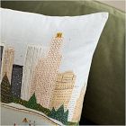 Nicole Cicak Holiday Ice Skaters Pillow Cover