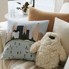 Nicole Cicak Holiday Ice Skaters Pillow Cover