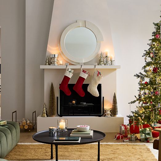 Basic Marble & Metal Stocking Holder