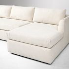 Close-up of chaise with durable fabric and cushions