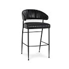 Amory Leather Channeled Bar &amp; Counter Stools