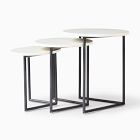 Ditmas Marble Nesting Tables (12"&ndash;16")