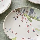 Nicole Cicak Winter Activities Ceramic Salad Plate Sets