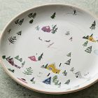 Holiday Skier Stoneware Dinner Plate Sets