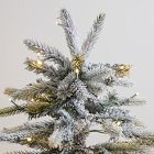 Faux Flocked Pre-Lit Tree