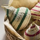 Cotton Mache Stripe Ornaments (Set of 4)